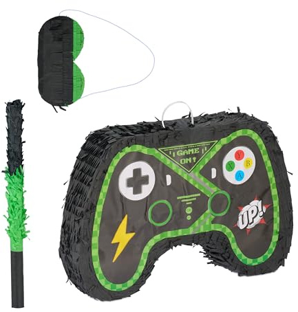 Relaxdays Piñata en Forme de Console de Jeux, à Suspendre, pour Fille ou garçon, à remplir, Multicolore