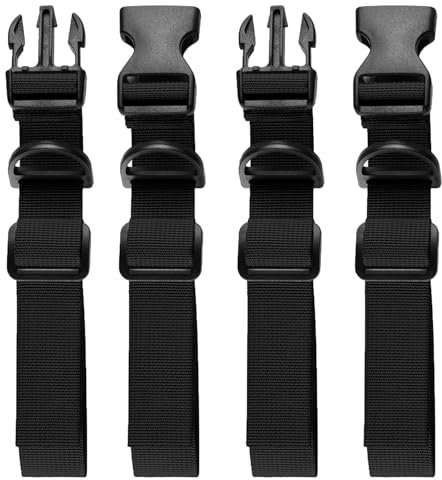 GIKPAX 2 Paar Rucksackgurte, Verstellbarer Brustgurt für Rucksäcke, robuster Rucksack-Brustgurt, Rucksack-Brustgurt mit Schnellverschluss zum Wandern und Joggen (schwarz)