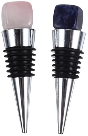 MAGICLULU Eleganter Weinflaschenverschluss Aus Kristallglas Metallversiegelung für Wein für Weinsammler