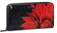 Desigual Geldbörse Mone Flowerina Fiona Long Wallet Black schwarz