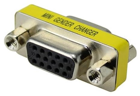 Brightium Adaptateur HD15 Femelle vers Femelle prolongateur, Transmission vidéo VGA, idéal pour connecter des moniteurs et des équipements de Projection.