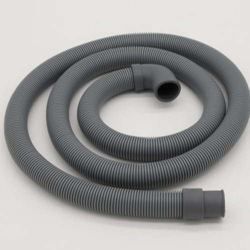 2M Home Drum Washing Machine Drain Pipe Hose Elbow Extension Kit Accessories, Drain Hose,2M