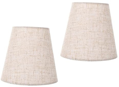 Uonlytech 2 Stück Lampenschirm Zubehör Aus Stofffahrzeug Lampenabdeckung Für Tisch- Und Stehleuchten Innenlampen Dekoration Wohnzimmer Schlafzimmer 5.51X5.12X3.54In