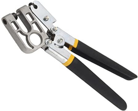 LIFKOME 1 pieza Alicates Crimpadores de Metal para Instalación de Herramienta Profesional de Perforación con Mango Ergonómico Sin Necesidad de Tornillos Remaches para Color Aleatorio