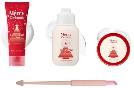 Weihnachtliche Hautpflege Set,110ml Natürliche Feuchtigkeitspflege Körperpflege Set - Fußcreme Für Familie Oma Jugendliche Männer Frauen Kollegen Freunde Mama Freundin