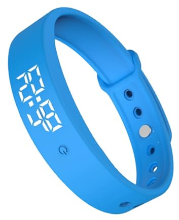 Pulsera con alarma vibratoria - Tracker de actividad con pulsera | vibratoria, brasero temporizador con 3 alarmas | Niños Adultos Hombres Mujeres Adolescentes Mayores | Cama, Dormitorio, Viaje