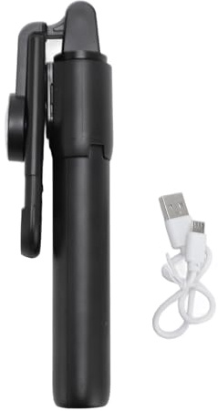 Fafeicy Trépied pour Perche à Selfie avec Lumière, Portable, Extensible, Support de Téléphone, Perche à Selfie Universelle en Acier Inoxydable avec Télécommande pour Vlogging,