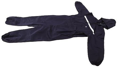 Ycauty Reflekterande arbetsoverall för fabriker, XL, med huva, hållbar, långärmad, skyddande polyester i mörkblått