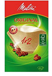 Melitta, 80 Coffee Filters, Size 1x2, For Filter Coffee Makers, Original, Brown