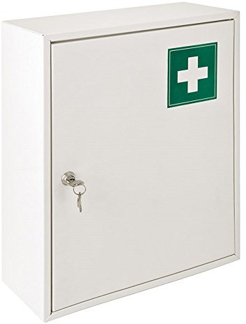 Garcia de Pou cassetta di pronto soccorso, metallo, bianco, 36 x 15 x 45 cm