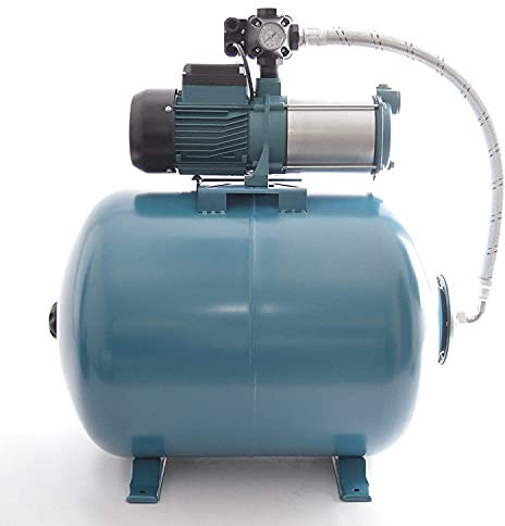 Hochwertiges Hauswasserwerk Pumpe 1100W, 1300W, Druckkessel 24-100L (50L - Pumpe 1300W)