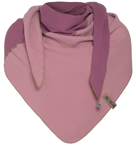 Knit Factory - Fay Trekantssjal - Violet/Lilac - 190x85 cm