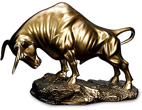 Desktop-Skulptur Stier Statue Tier Skulptur Abstrakte Kunstfiguren Home Decorations Ornamente Handwerk Modell Büro Möblierung Geschenke