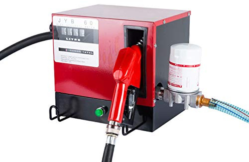 550W 230V Selbstansaugende Dieselpumpe 60L/min Dieseltankstelle Dieselmeister Heizölpumpe mit Zapfpistole Abschaltautomatik Ölpumpe