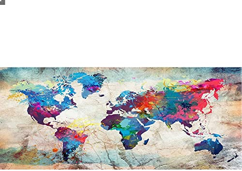5D Diamond Painting Landschaft 110x50 cm (Inner 104x44 cm) Diamant Painting Bilder Diamond Painting Landkarten Erwachsene Kreuzstich Set Kinder Anfänger Strass Gemälde Wall/Eingang/Büro Dekorationen