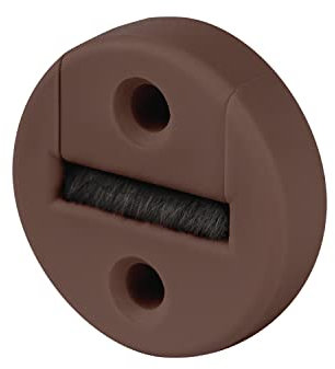 BAUHELD® Surface-Mounted Roller Shutter Belt Guide [Pack of 5],Maxi Belt Guide with Brush Seal [Made in Germany],Suitable for Roller Shutter Belt 23 mm [Round],Two Piece with Hole Spacing 25 mm,Brown