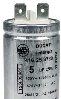 LUTH Premium Profi Parts Condensateur compatible avec Electrolux 125002051/6 5µf 425/475 V pour sèche-linge moteur
