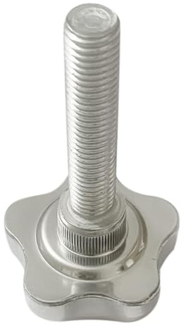 Liujiami 1Pcs M6 M8 M10 M12 Metrisches Gewinde Sterngriffe Klemmung Knopfgriff Edelstahl Gerändelt Rändelschraube Handgriff Knöpfe Schrauben Anzugsgewinde Ersatz Maschinenhandgriff