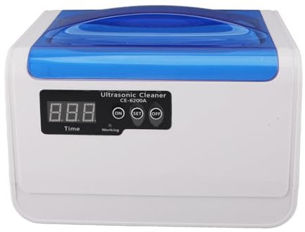Macchina per la Pulizia Ad Ultrasuoni, Pulitore Ad Ultrasuoni Portatile Multiuso da 1,4 Litri 70 W per Orologio (Spina europea 220 V)