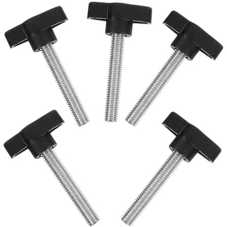 HOMOCONO Kleine Rändelschrauben mit Flügelknopf M8x40 Kunststoff Handfest Ergonomisch für Maschinenbefestigung 5 Stück