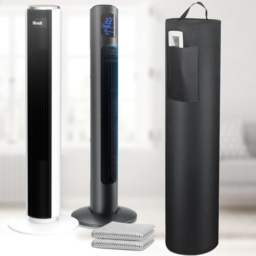 Couvercle résistant à la chaleur, Housse anti-poussière, Housse de protection universelle pour Ventilateurs colonne, pour LEVOIT, Midea FZ10-17JR, Brandson, VONLIMEN, GoveeLife etc.