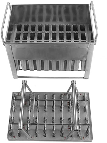 e para Paletas de Helado S Forsicles Eismaschinenform aus Edelstahl mit Deckel, Lebensmittelqualität 304, Stielhalter, Ideal für den Privaten und Gewerblichen Gebrauch