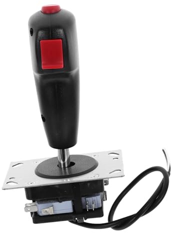 Vaguelly Flight Stick Joystick with Vibration and Precise Control for Flight Games Game Console Accessories Aluminium Alloy and Pvc