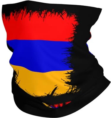 Gesichtsschutz Armenische Flagge Halswärmer Unisex Sturmhaube Nahtloses Haarband Für Lauf, Jagd, Motorrad