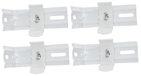 Alipis 12pcs Vertical Blind Brackets Heavy-duty Shape Brackets for Single Curtain