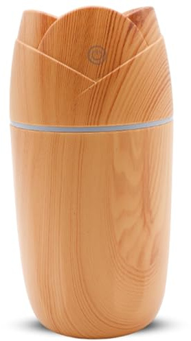 Home Vista Ultrasonic Aroma Diffuser – 300ml Electric Essential Oil Diffuser for Home, Room Air Fragrance Mist Defuser – Aromatherapy Scent Diffusers, Timer Set-Quiet (Light Wood 300 ml)