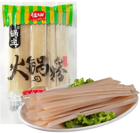 Mckona - Nouilles Larges pour Fondue Chinoise, Nouilles de Patate Douce à Cuisson Rapide (100g)