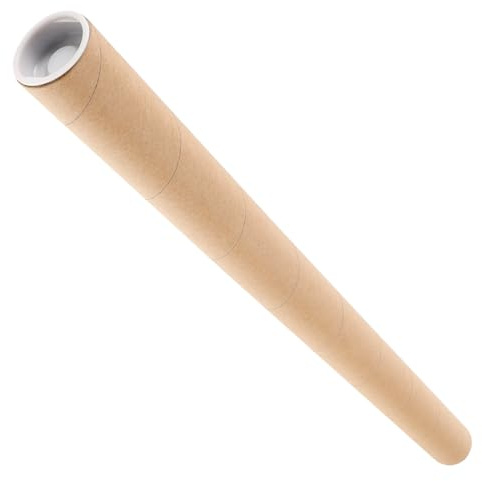 HAPINARY Tube Carton pour Rangement en Papier Poster Rond en Papier Kraft pour Tube à Affiches Portable Résistant Expédition D'affiches et Plans