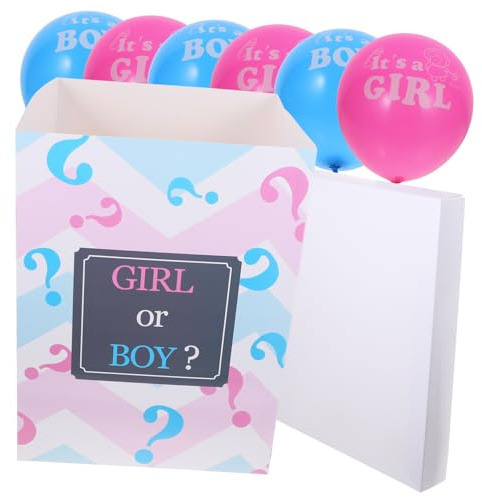 TOPPERFUN Boîte De Pour Shower Fête Prénatale Avec Ballons Garçon Fille Décoration Anniversaire