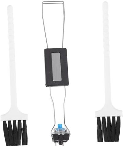 DIYEAH 3 Pièces Set de Outils de Nettoyage pour Clavier Brosse et Extracteur de Keycap pour Électroniques et Appareils Domestiques