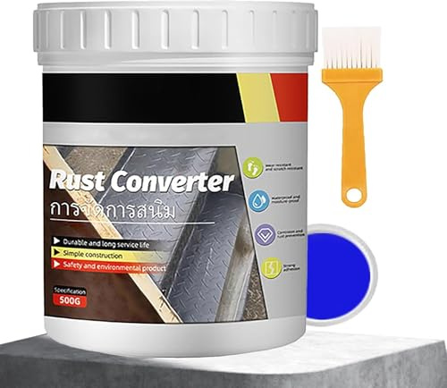 Convertidor de Óxido Granth, Pintura Convertidora de Óxido para Metales Granth, 500 g con Brocha, Recubrimiento Resistente a la Intemperie