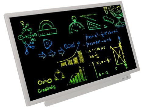 Generic Tablette D'écriture LCD 24 Pouces, Bloc-Notes de Dessin électronique pour L'apprentissage à L'école et au Bureau, avec Support et Stylo