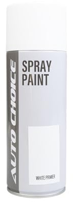 Auto Choice White Primer Spray Paint 400ml – Multi Surface Aerosol Paint for Metal, Plastic, Wood & Automotive Use, Fast Drying, Durable Finish, Fade & Weather Resistant