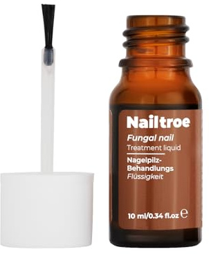 Hongos Uñas Pies - Tratamiento Antihongos Uñas - Nailtroe Líquido para Hongos en las Uñas de los Pies - Solución Antifúngica para Uñas - Fórmula con Aceites Esenciales - 10 ml