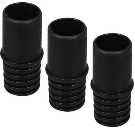 Sosoport 3 Stück Gewindegriffadapter aus Kunststoff in Schwarz Vielseitig Einsetzbar und Einfach zu Montieren Passend für Besenstiele und Malerverlängerungsstangen