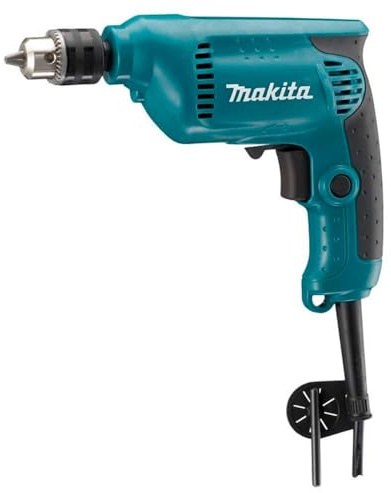 Makita 6412 drill Llave Negro, Azul 3400 RPM 1,3 kg - Taladro eléctrico (3400 RPM, 1 cm, 2,5 cm, Corriente alterna, 450 W, 1,3 kg)