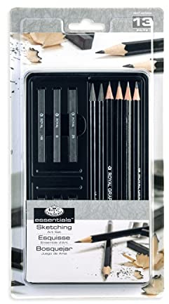 Royal & Langnickel Royal Small Tin Graphite Sketching Art Set-12 Pack Party Supplies, One Size, Other (RSET-ART2502)