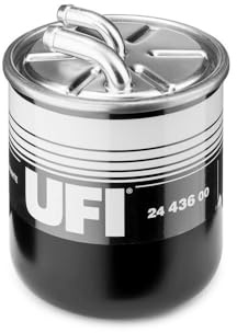UFI Filters, Dieselfilter 24.436.00, Ersatz-Dieselfilter, Passend für Autos, Anwendbar auf verschiedene Modelle von Chrysler, Mercedes Benz, Mitsubishi, Optare Group, Smart