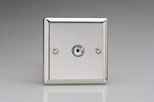 Varilight V-Pro IR, 1 Gang, 100 Watt IJ Remote Control/Touch Master LED Dimmer, Classic Polished Chrome