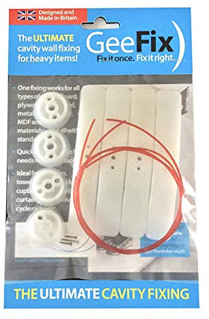 GeeFix Gipskarton-Hohlraumdübel, Heavy Duty (4 Stück)