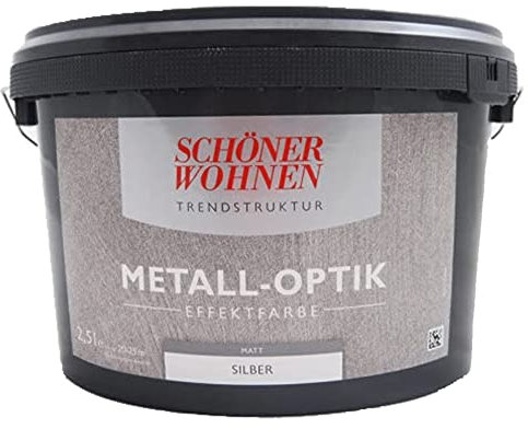 Trendstruktur - Metall-Optik Effektfarbe Silber matt 2,5 l