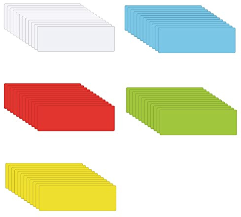 STTMGN Dry Erase Magnetic Labels (1x3,Pack of 60),Write On Magnets Sticker,Real Waterproof/Reusable for Classroom&Office&Cabinet&whiteboard&Fridge&More (Multicolor)