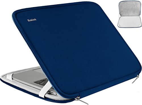 15.6 Inch Laptop Sleeve, Durable Shockproof Protective Cover Flip Case Briefcase Carrying Bag Compatible with 15.6 HP, ASUS, Lenovo, Acer, Notebook, Computer, Ultrabook, Chromebook, Blue