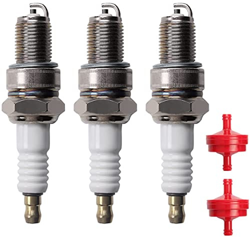 ZAMDOE 3 Stück F6RTC Zündkerze für Stens 131-039 Torch für MTD 951-10292 751-10292 Rasenmäher Generator Schneefräsen OHV Motoren, ersetzt 14R-6D W175TR30 415-OE004 VW20