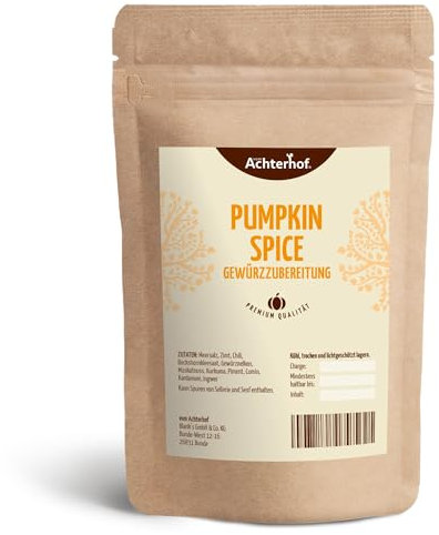 Pumpkin Spice Gewürzzubereitung 100 g | Kürbis-Gewürz | zum kochen von Kürbissuppe, Ofenkürbis oder Kürbis-Desserts | würzig, süß-scharfe Note für alle Kürbisgerichte | vom Achterhof