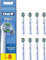 Oral-B Pro Precision Clean Electric Toothbrush Head, X-Shape And Angled Bristles for Deeper Plaque Removal, Pack of 8 Toothbrush Heads, White